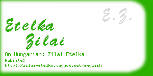 etelka zilai business card